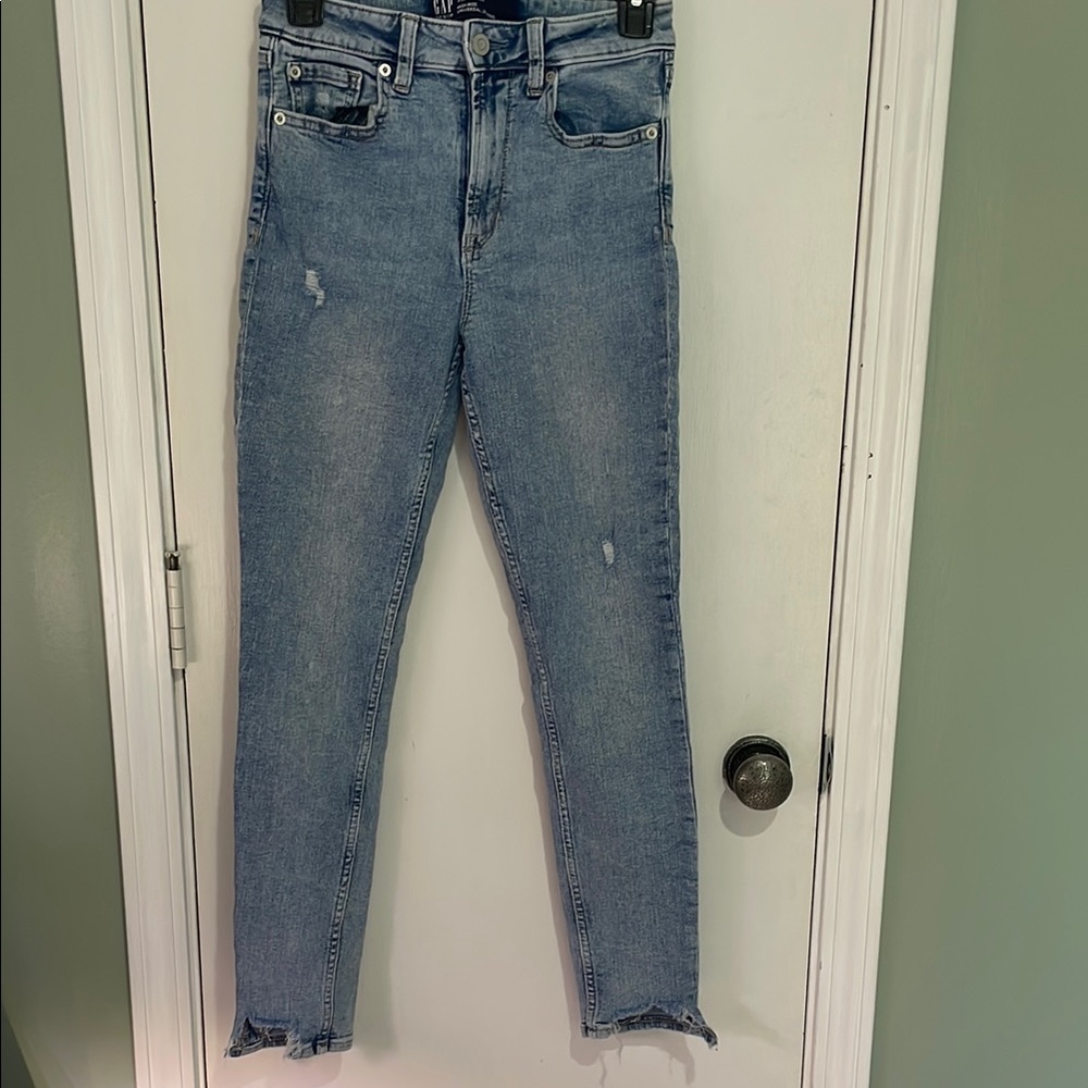 GAP Denim High Rise Jeans - Light Blue